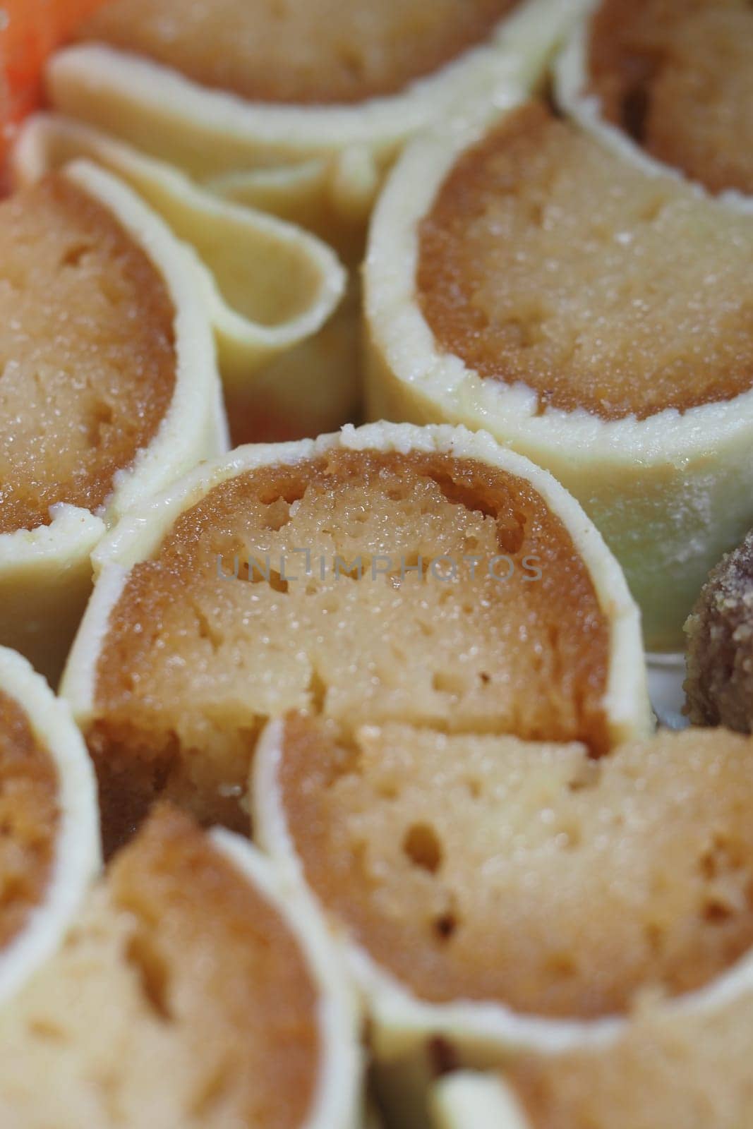 Indian Sweet dessert rolls filled with rich flavors and textures,