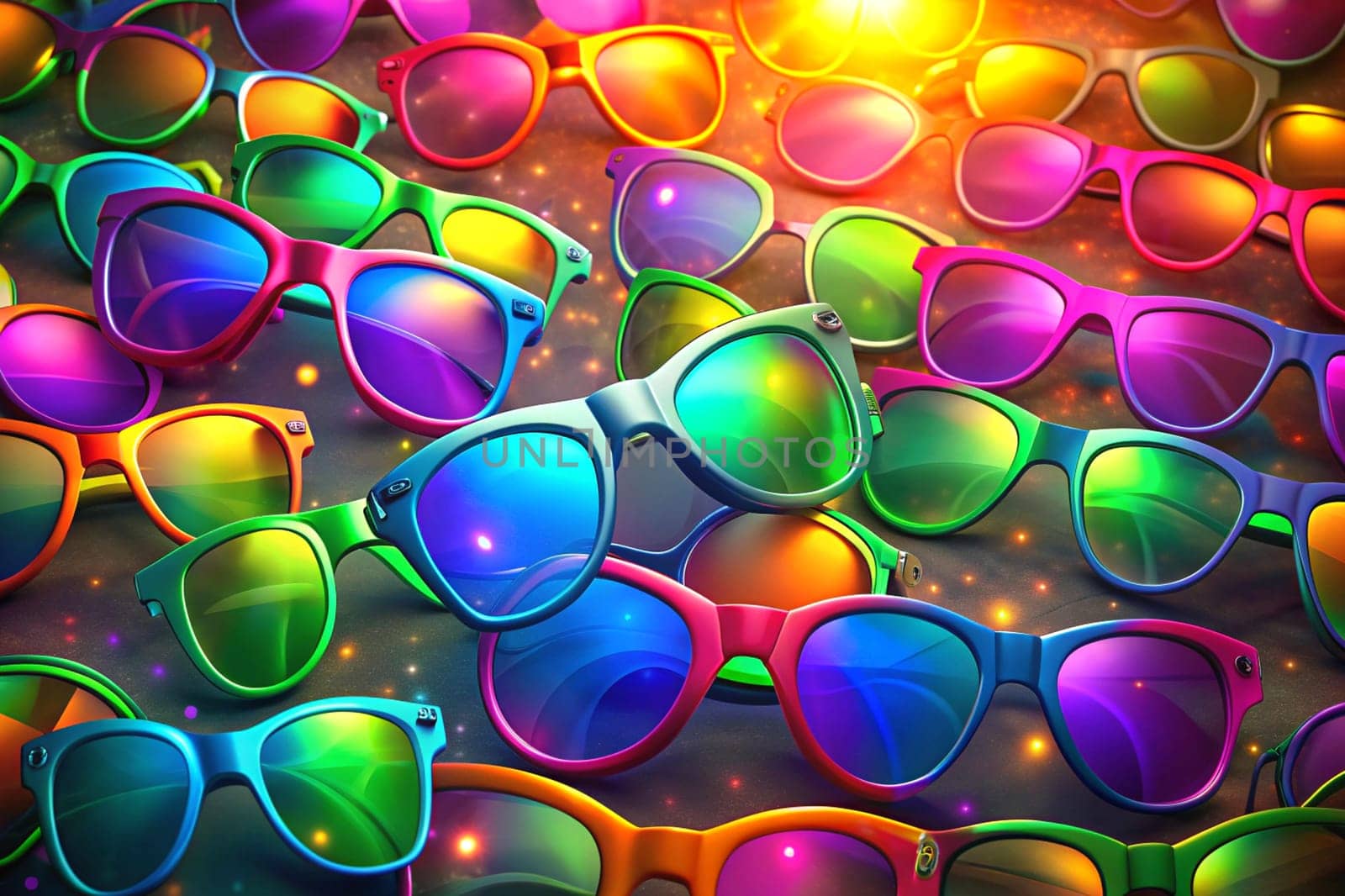 glasses tinted to protect the eyes from sunlight or glare