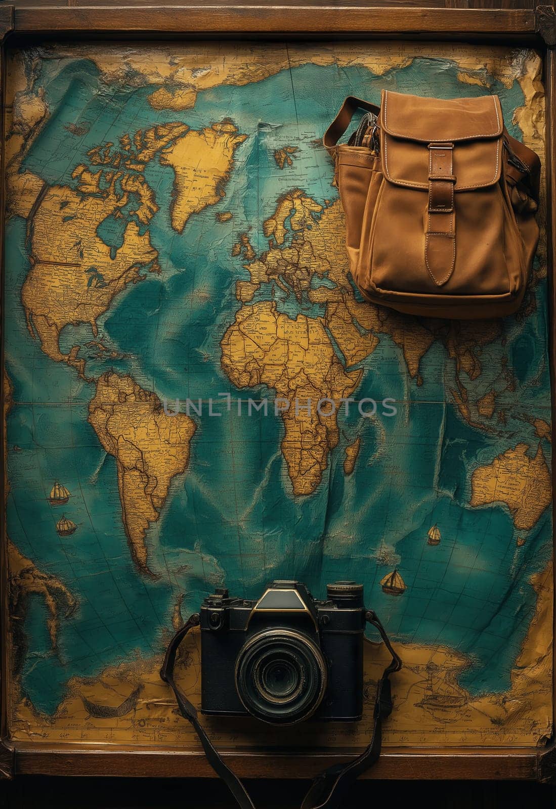 Concept of traveling around the world. Selective focus.