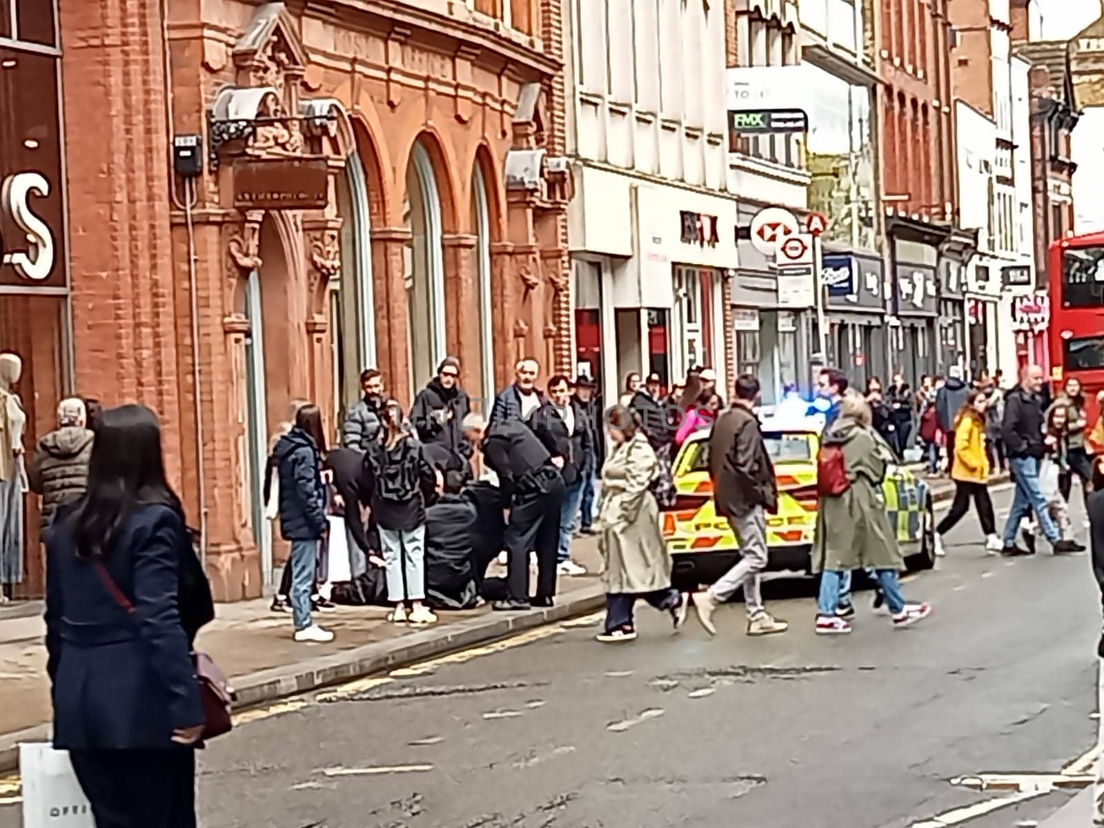 London - 04 01 2024: Thief is arrested by police on Richmond High Street.