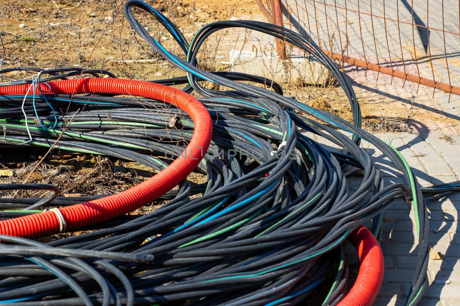 A diverse collection of colorful coiled cables with various textures for effective electrical system installation