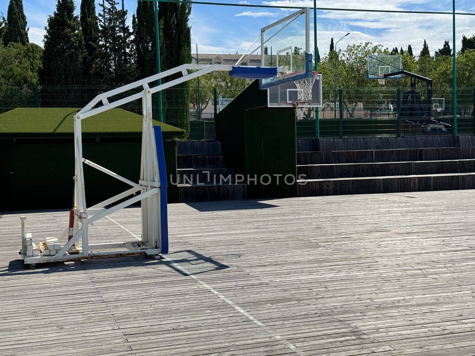 Sports field for playing basketball nice