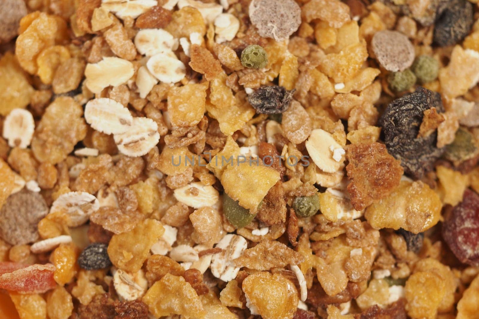 A vibrant assortment of granola and cereals captures attention.