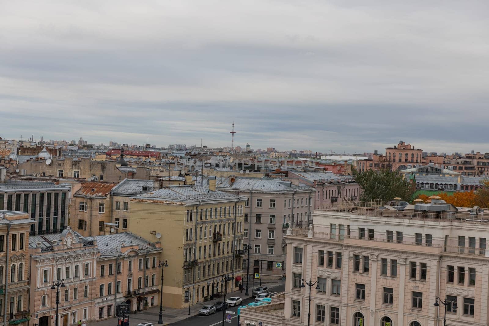 St. Petersburg, Russia, October Roofs of the Old Town