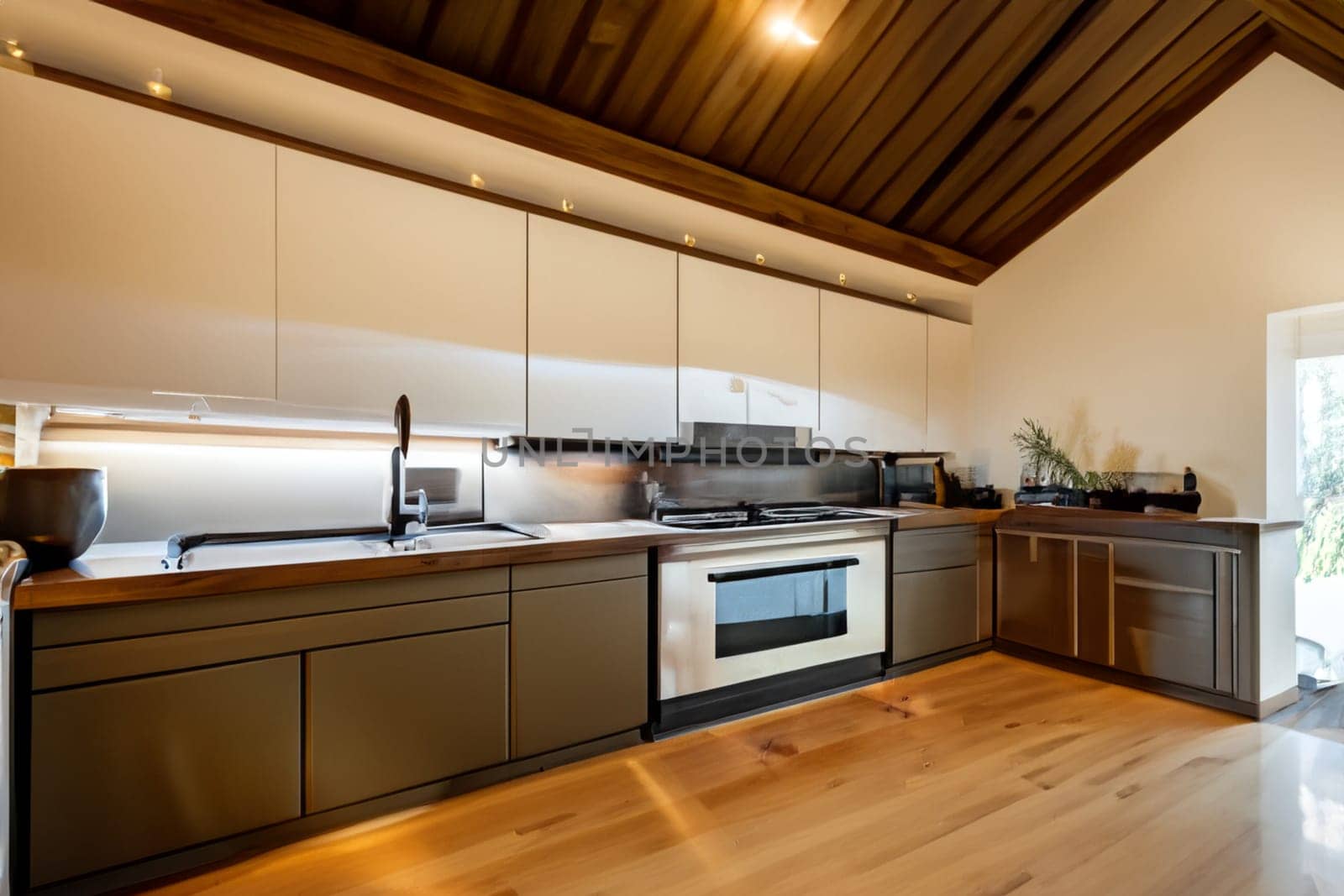 image of beautiful kitchen in new luxury home