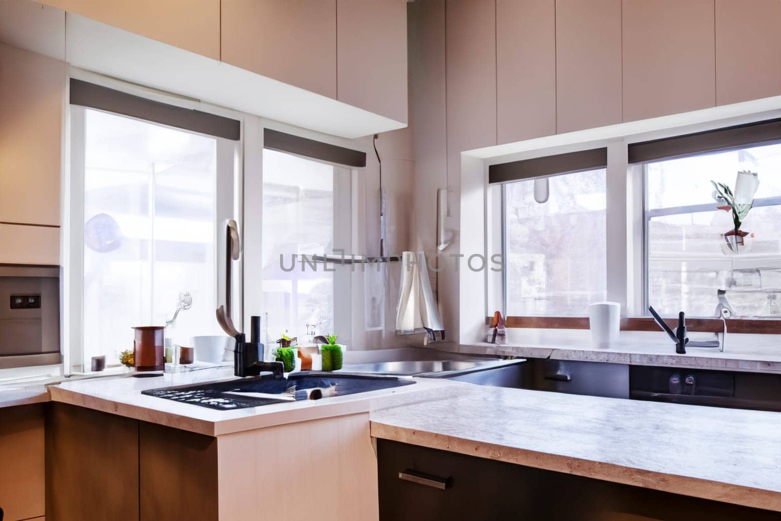 image of beautiful kitchen in new luxury home