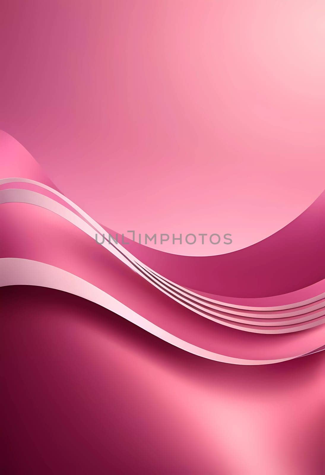 Soft pink waves undulate gracefully across a tranquil canvas, blending gentle stripes that evoke a sense of calm and creativity in an abstract realm of artistry.