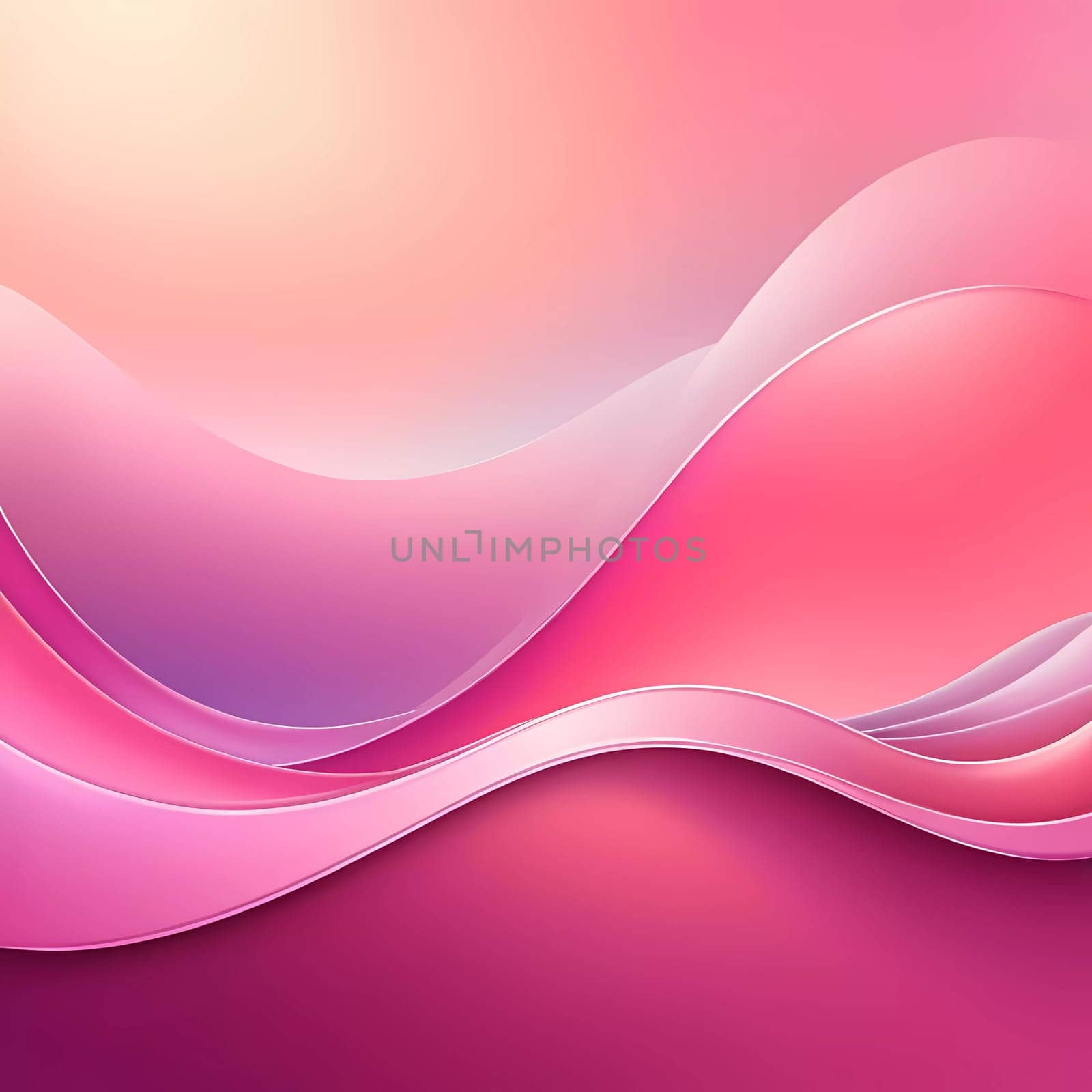 Soft pink waves intertwine in an abstract display, creating a soothing ambiance. The gentle gradients evoke a tranquil atmosphere, inviting calm and creativity.