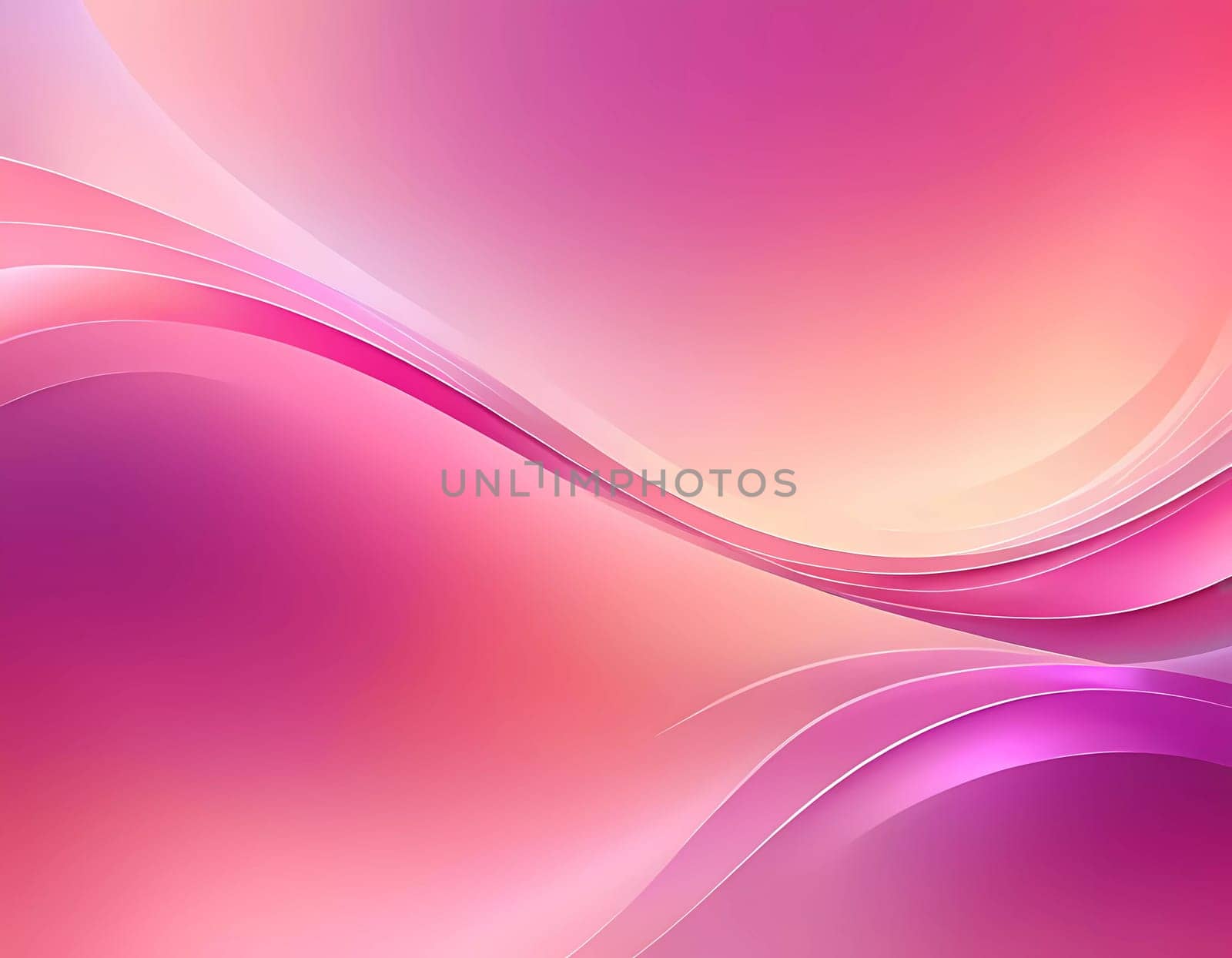 Soft pink waves flow gracefully across the canvas, blending into warm hues that evoke a sense of calm and creativity. The abstract design invites exploration of imagination and emotion.