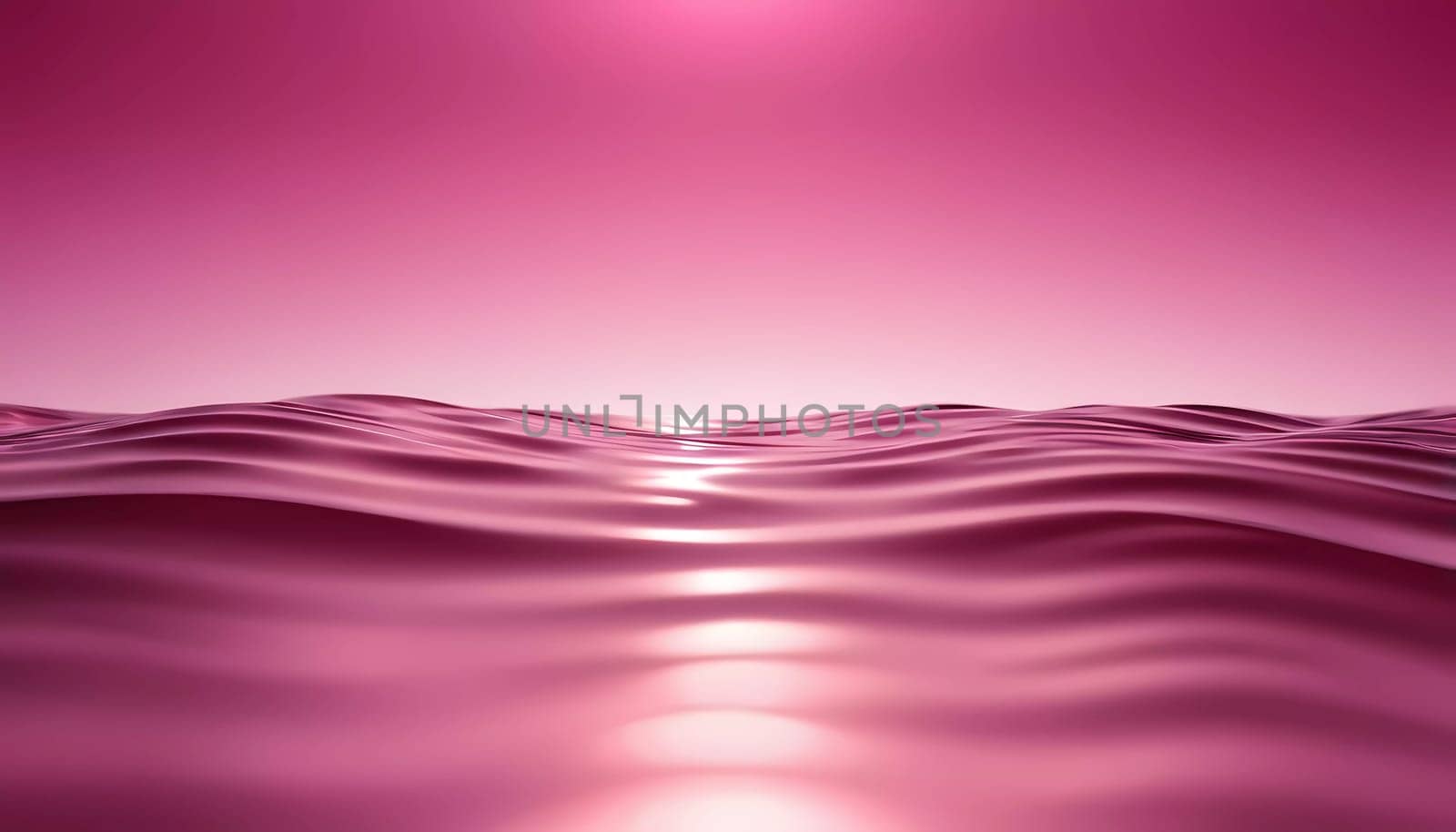 Soft pink waves undulate gracefully across the horizon, reflecting light and creating a peaceful yet vibrant ambiance that evokes serenity and inspiration.