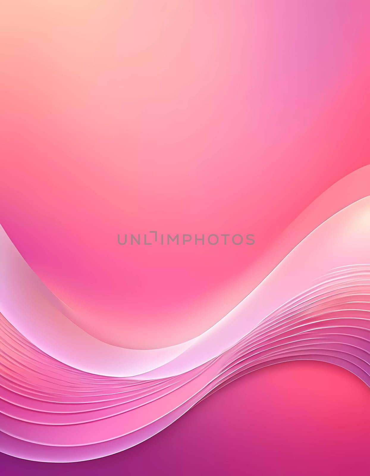 Flowing pink waves gracefully move across a soothing gradient backdrop, enhancing artistic vibes and evoking a sense of tranquility and imagination, perfect for inspiration