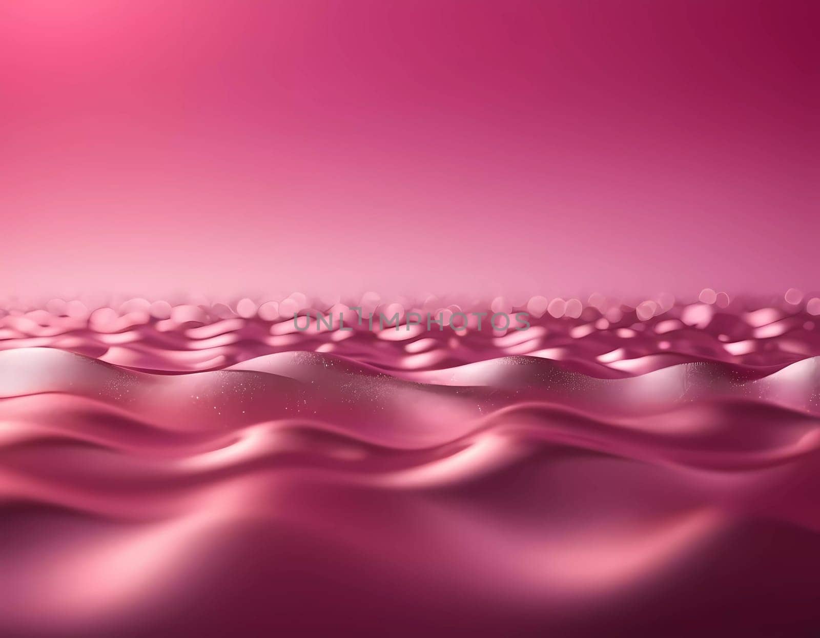 Ripples of soft pink hues flow harmoniously across a smooth surface, creating an abstract landscape that invites reflection and exploration of emotions and colors.