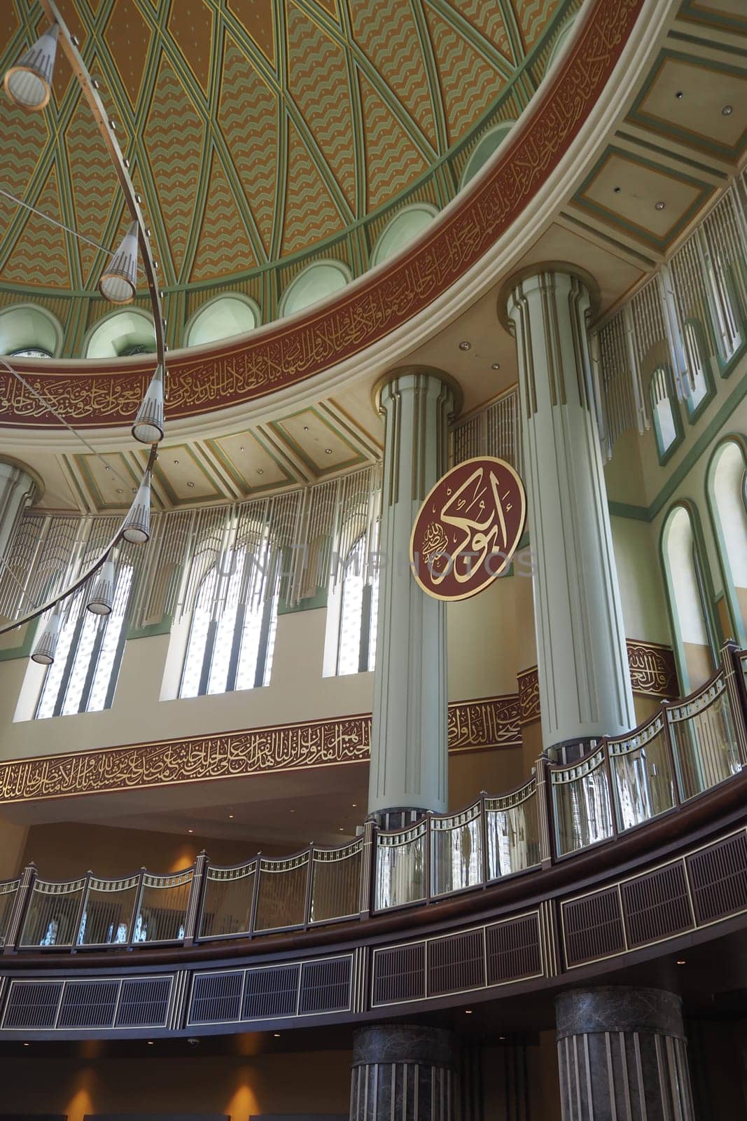Stunning interior showcasing majestic pillars and ornate decorations.