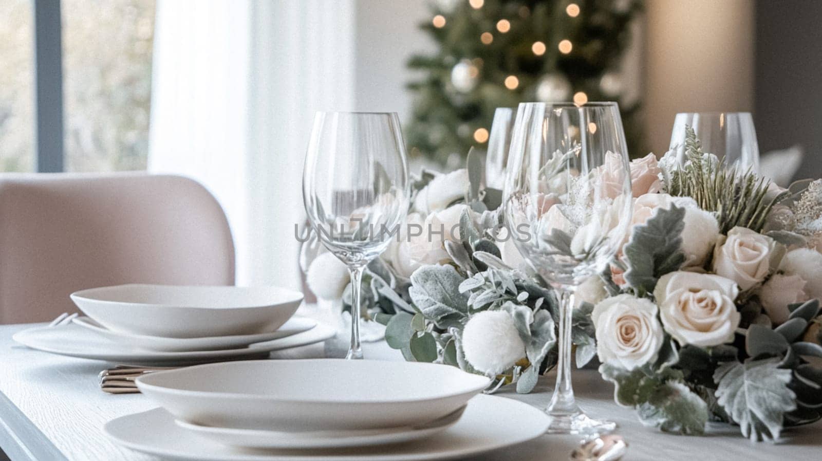 Winter interior design and decoration, elegant country cottage style room, soft neutral tones and cosy atmosphere in an English countryside manor home interior idea