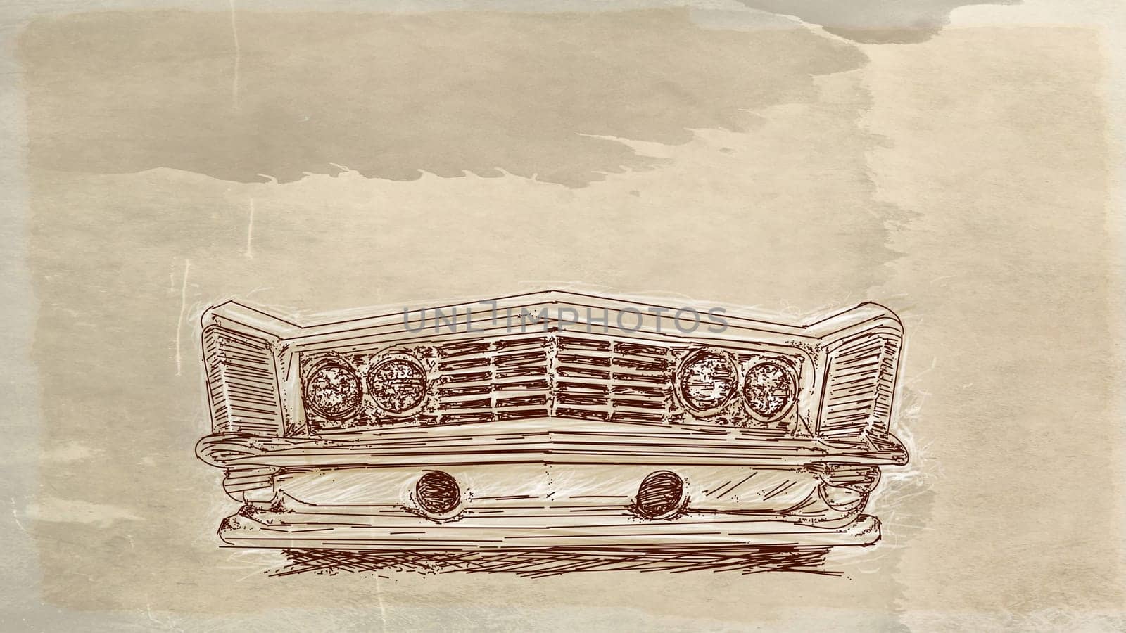 hand drawn illustrations portraits, animal objects and landscapes