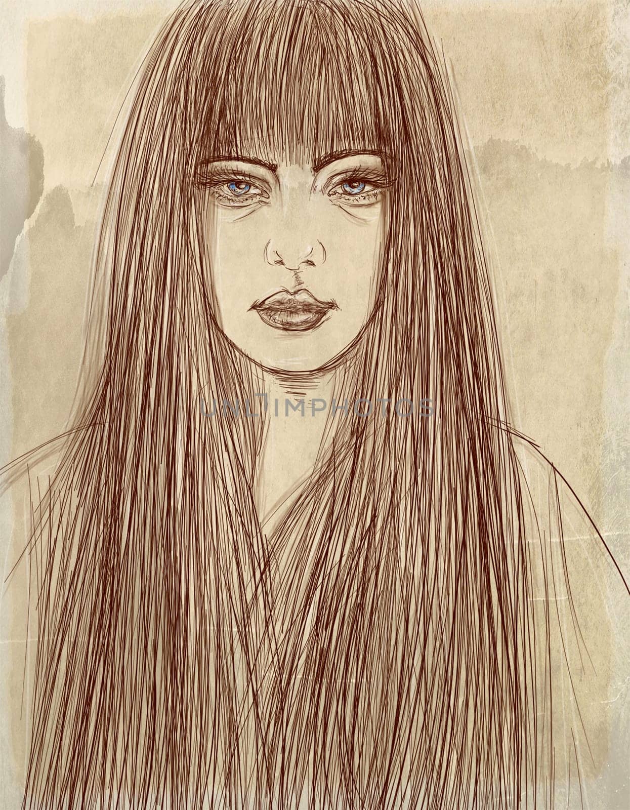 illustrations portraits, animal objects and landscapes