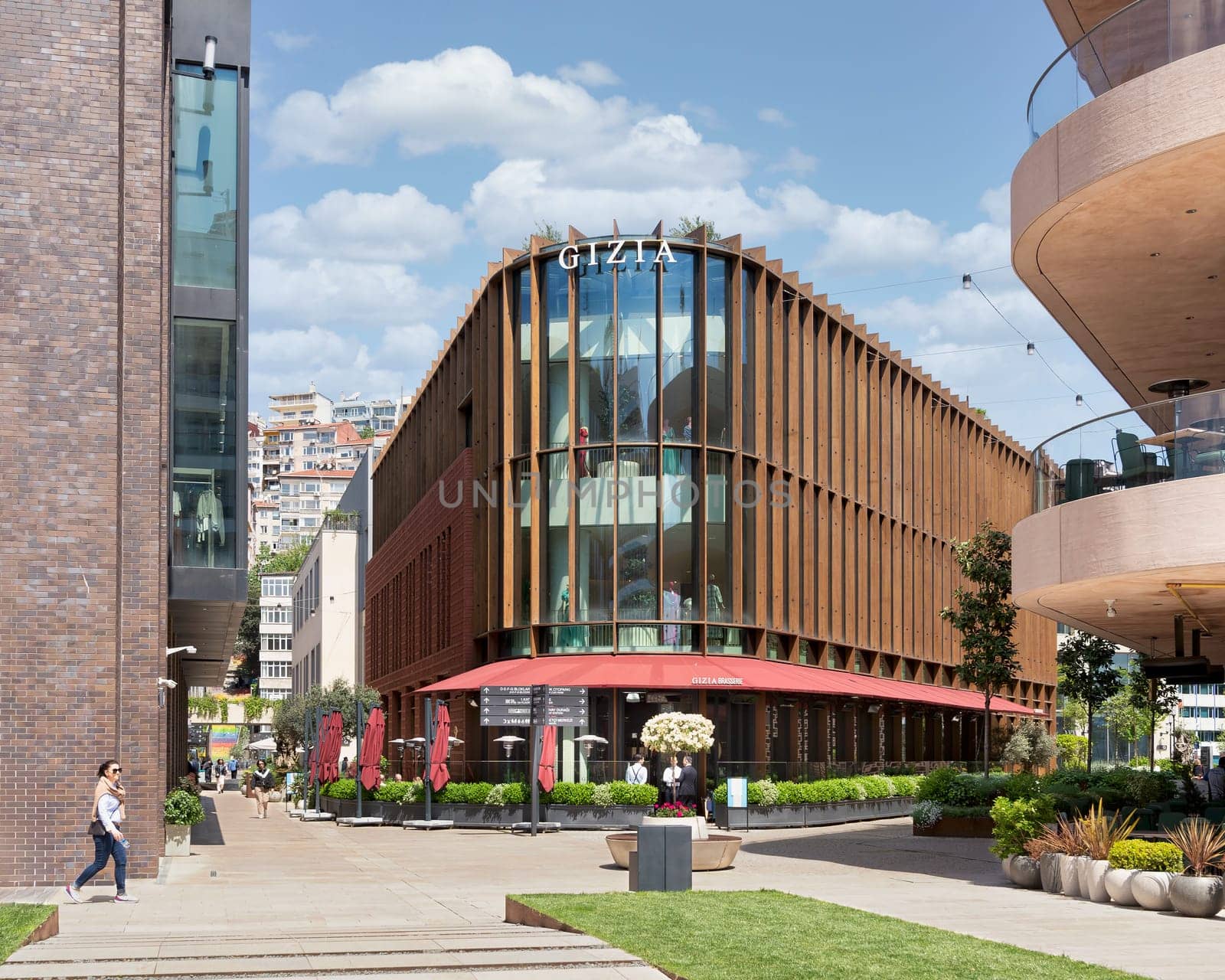 Istanbul, Turkey - May 13, 2023: Gizia Store at Galataport, a mixed use development located along shore of Bosphorus strait, in Karakoy district