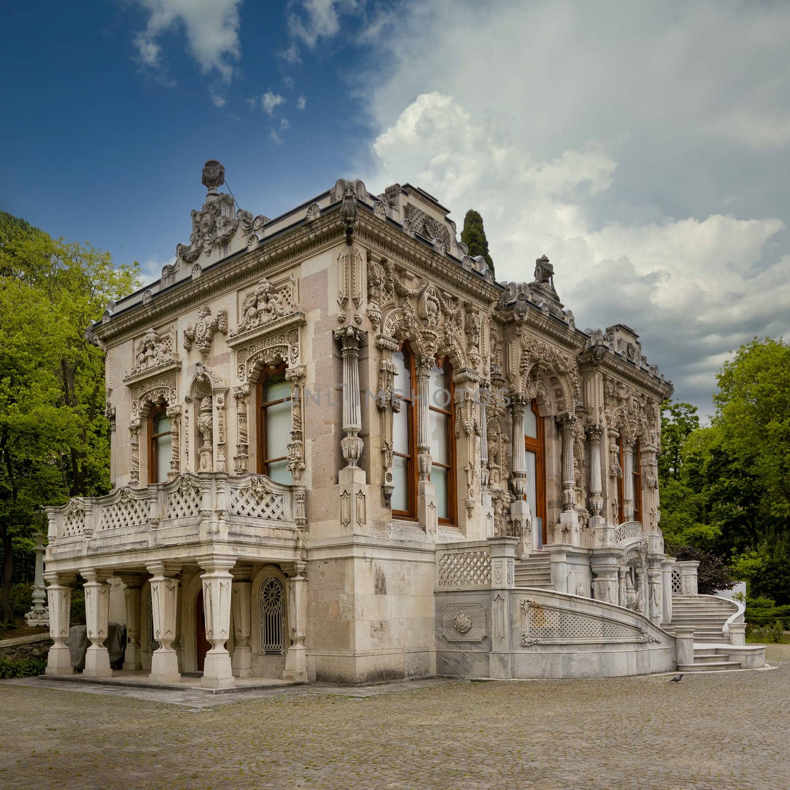Ihlamur Pavilion, aka Ihlamur Kasri, a former imperial Ottoman summer pavilion constructed during the reign of Sultan Abdulmecid I, located in Nisantasi Ihlamur Yolu street, Sisli, Istanbul, Turkey
