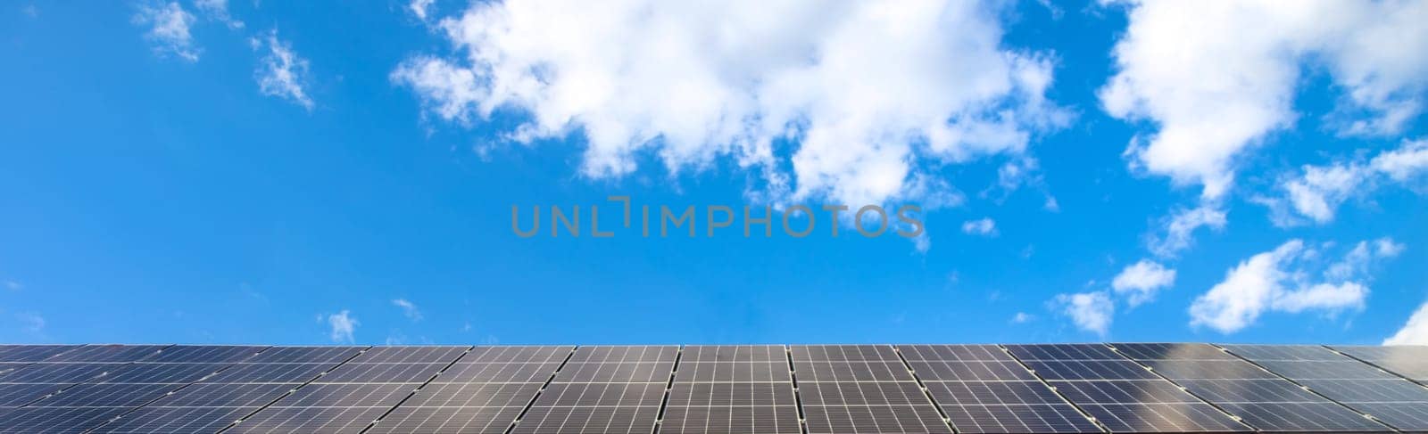 Solar panels on the roof of the house. Selective focus. nature.