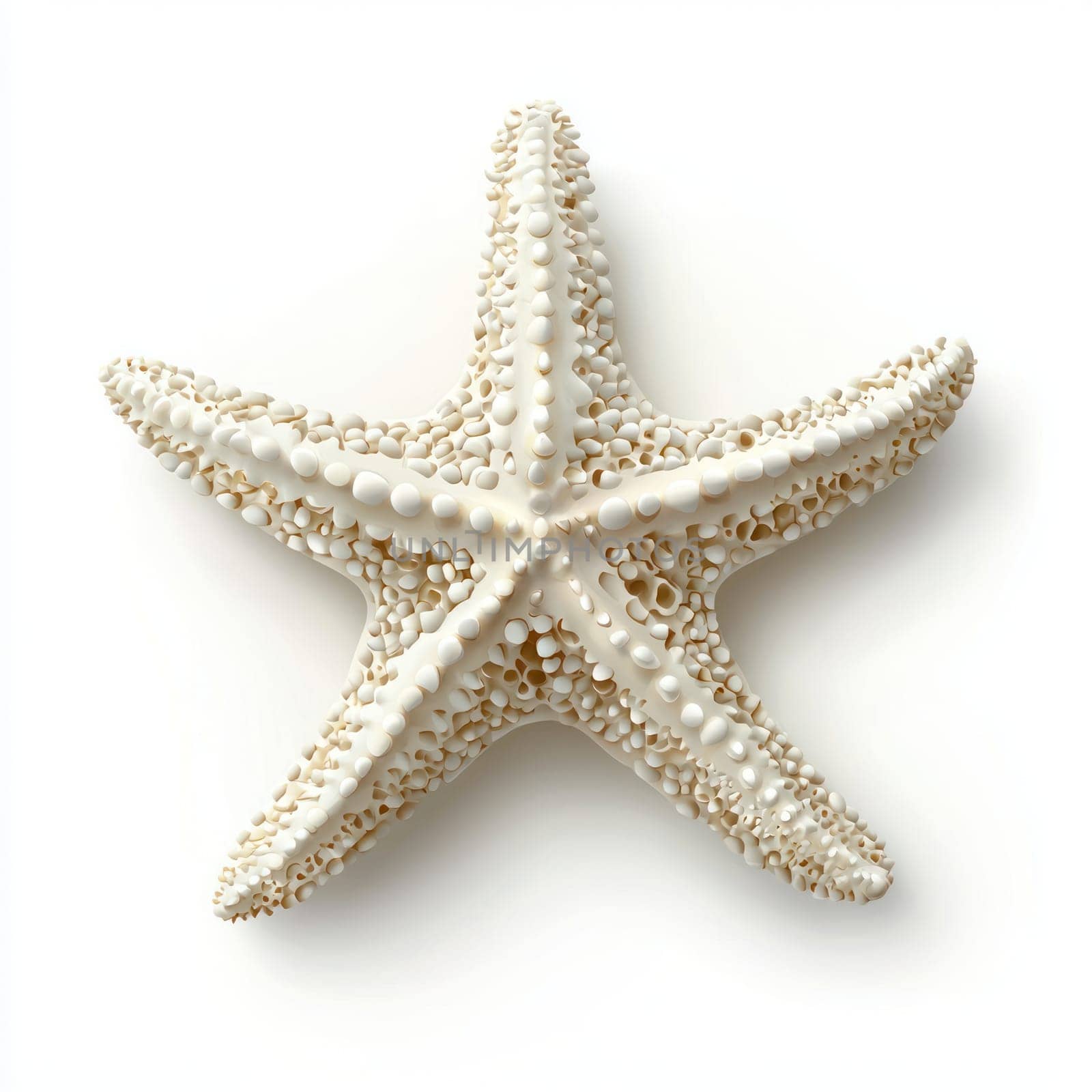 A textured starfish with intricate surface details, showcasing natural and elegant summer vibe