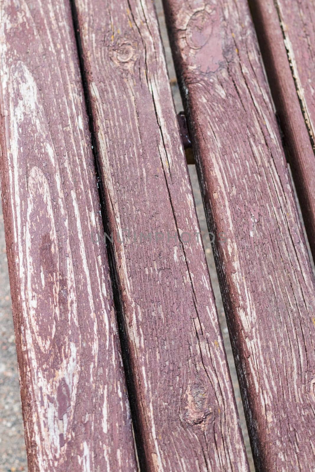 Old, painted wooden splines