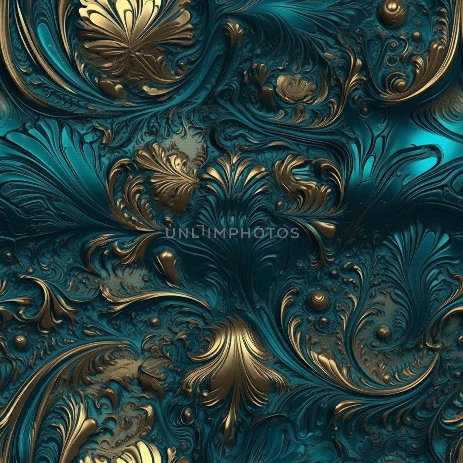 Beautiful elegant flower seamless pattern tile, created with generative AI