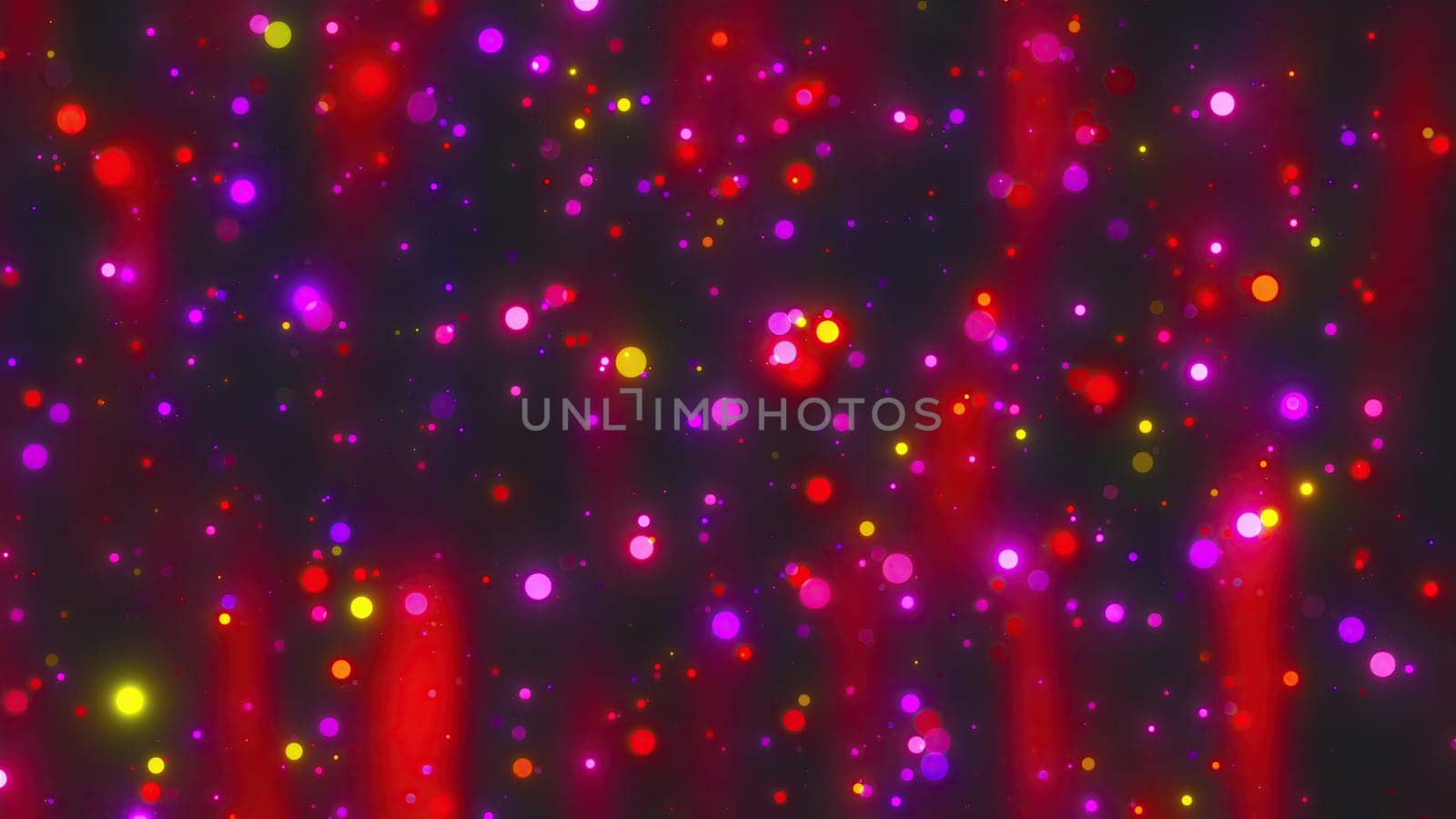 Colorful glitter rain. Computer generated 3d render