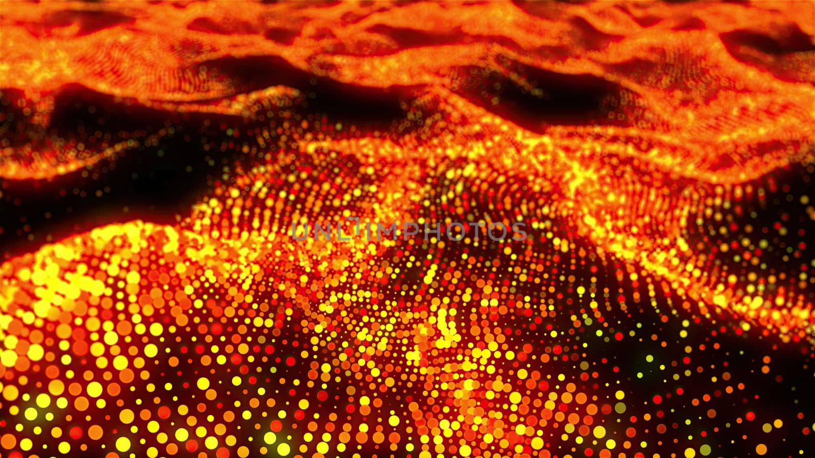 Luxurious wave particles. Computer generated 3d render