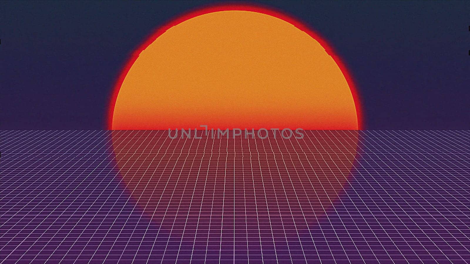 VHS retro neon background. Computer generated 3d render