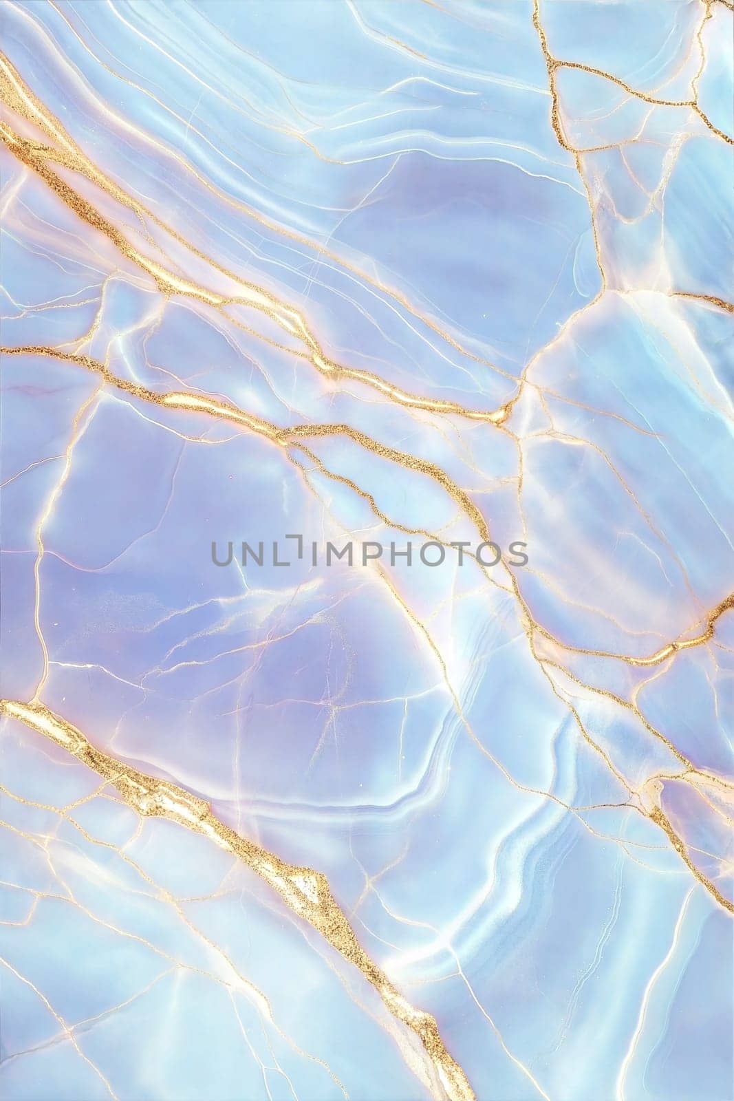 Elegant blue marble background with soft, fluid texture and subtle golden veins, ideal for modern design projects and luxury aesthetics.