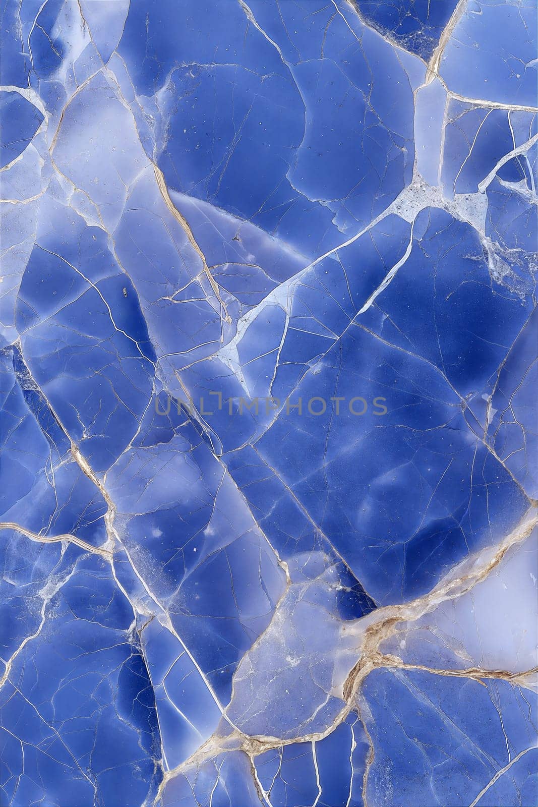 A serene light blue marble background with intricate cracks and golden veins, creating an elegant and luxurious texture ideal for artistic and sophisticated design projects.