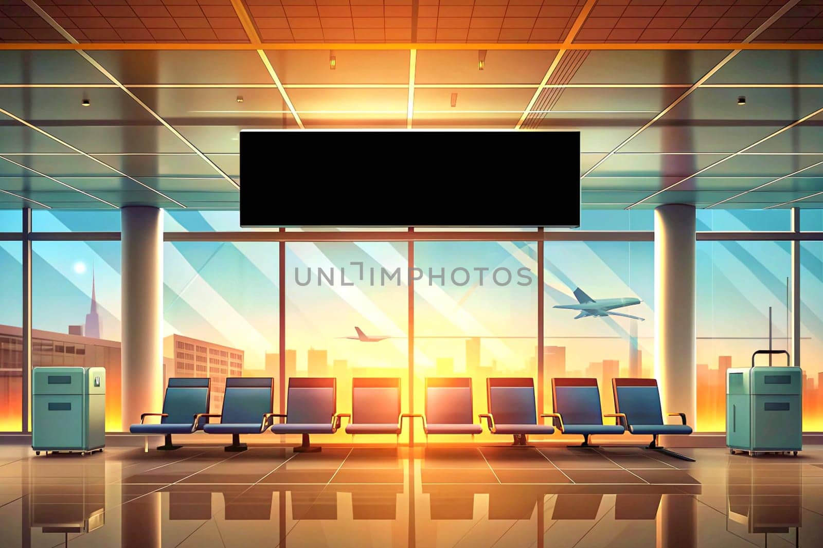 a complex of runways and buildings for the takeoff, landing, and maintenance of civil aircraft, with facilities for passengers