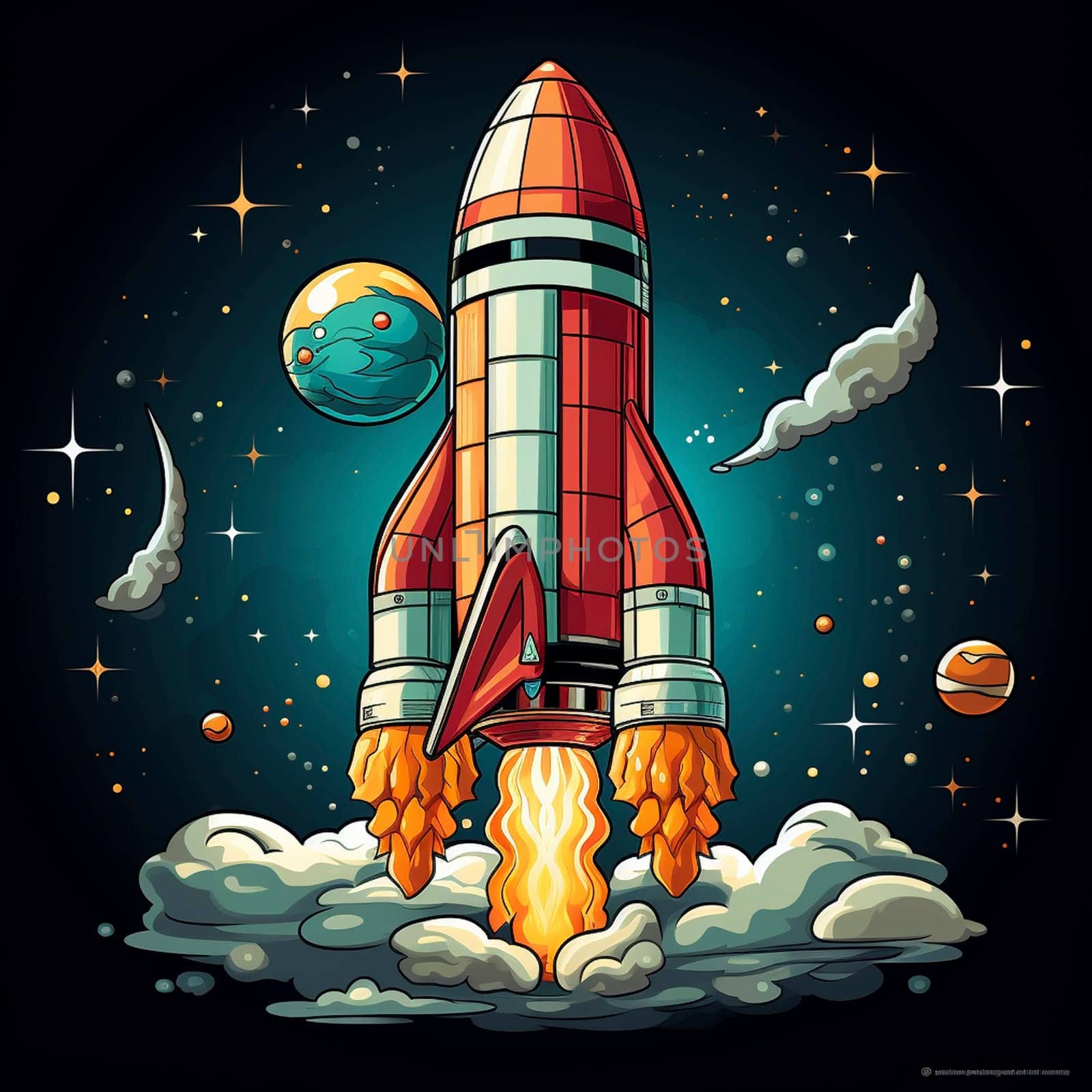 Rocket icon, created with generative AI