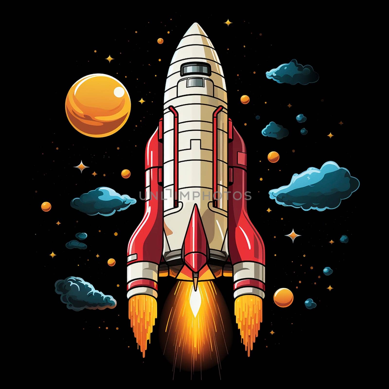 Rocket icon, created with generative AI