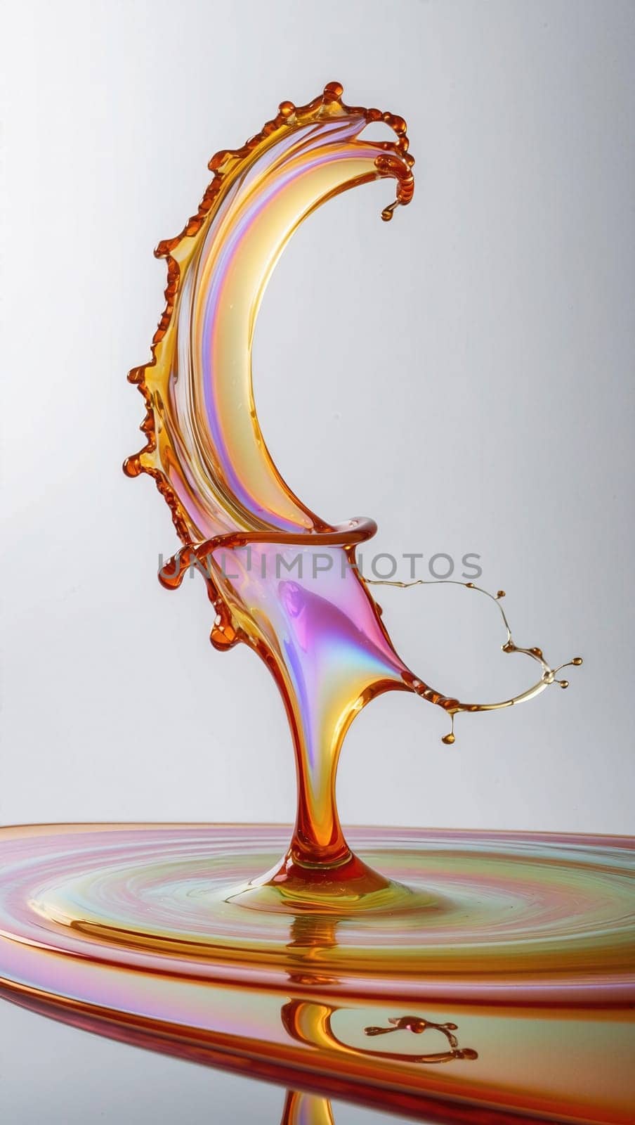 A stunning abstract liquid swirl design on a clean white background, showcasing a dynamic blend of bright colors, including blues, reds, and yellows, creating a sense of motion and energy.