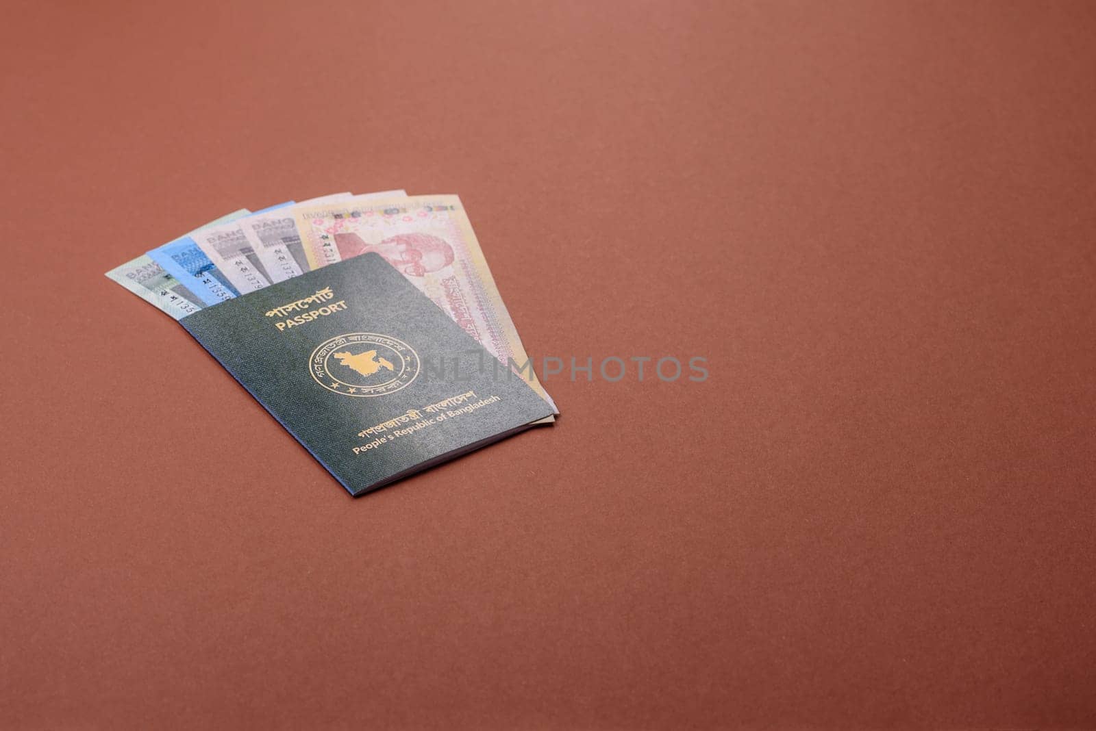 International passport of Bangladeshi citizen for global business, emigration and travelling