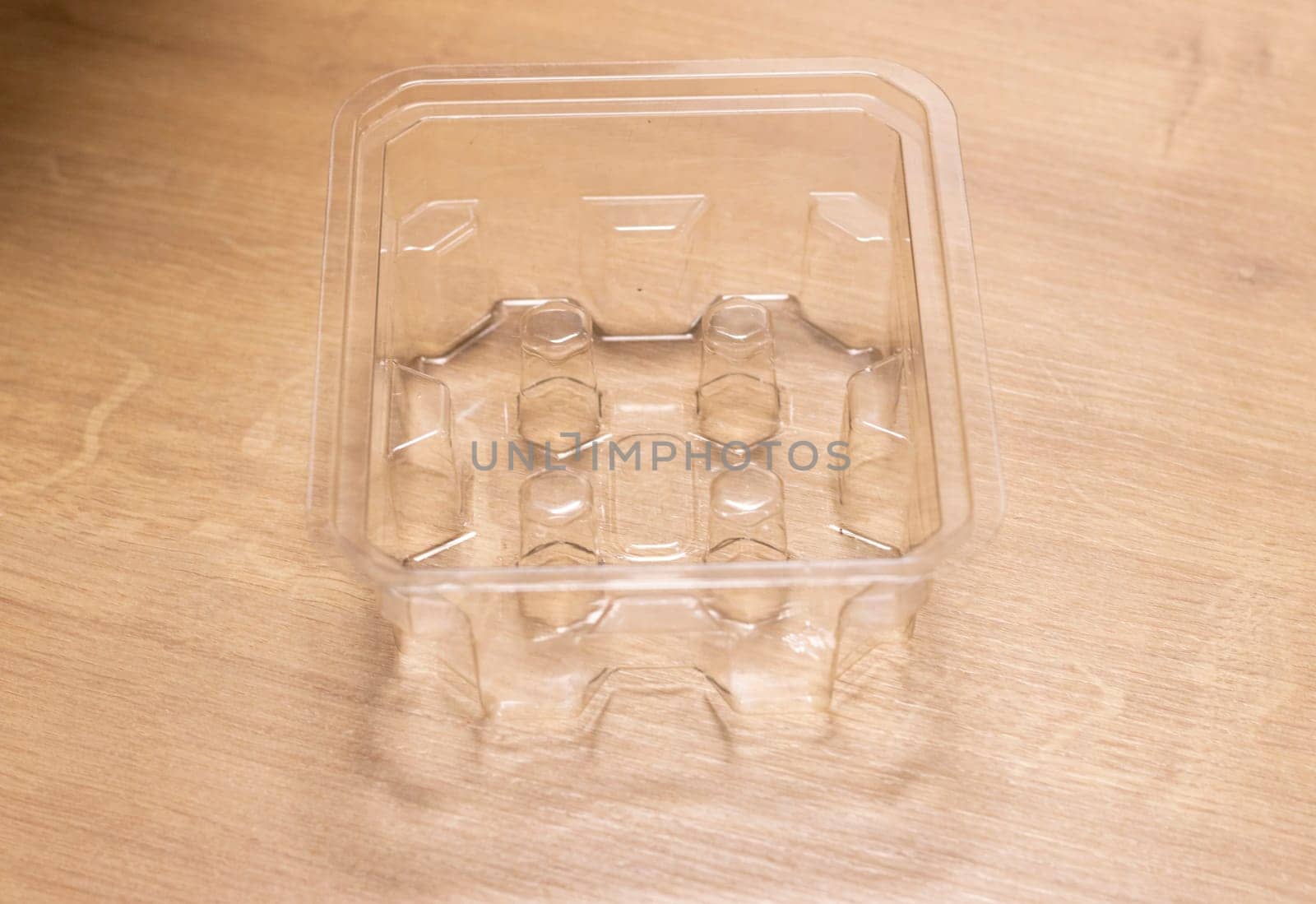 Close up shot of multi purpose plastic container