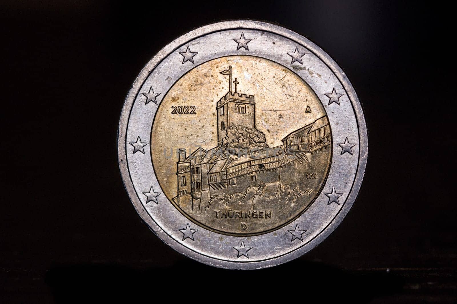 deutsche 2-Euro Münze Wartburg Thüringen