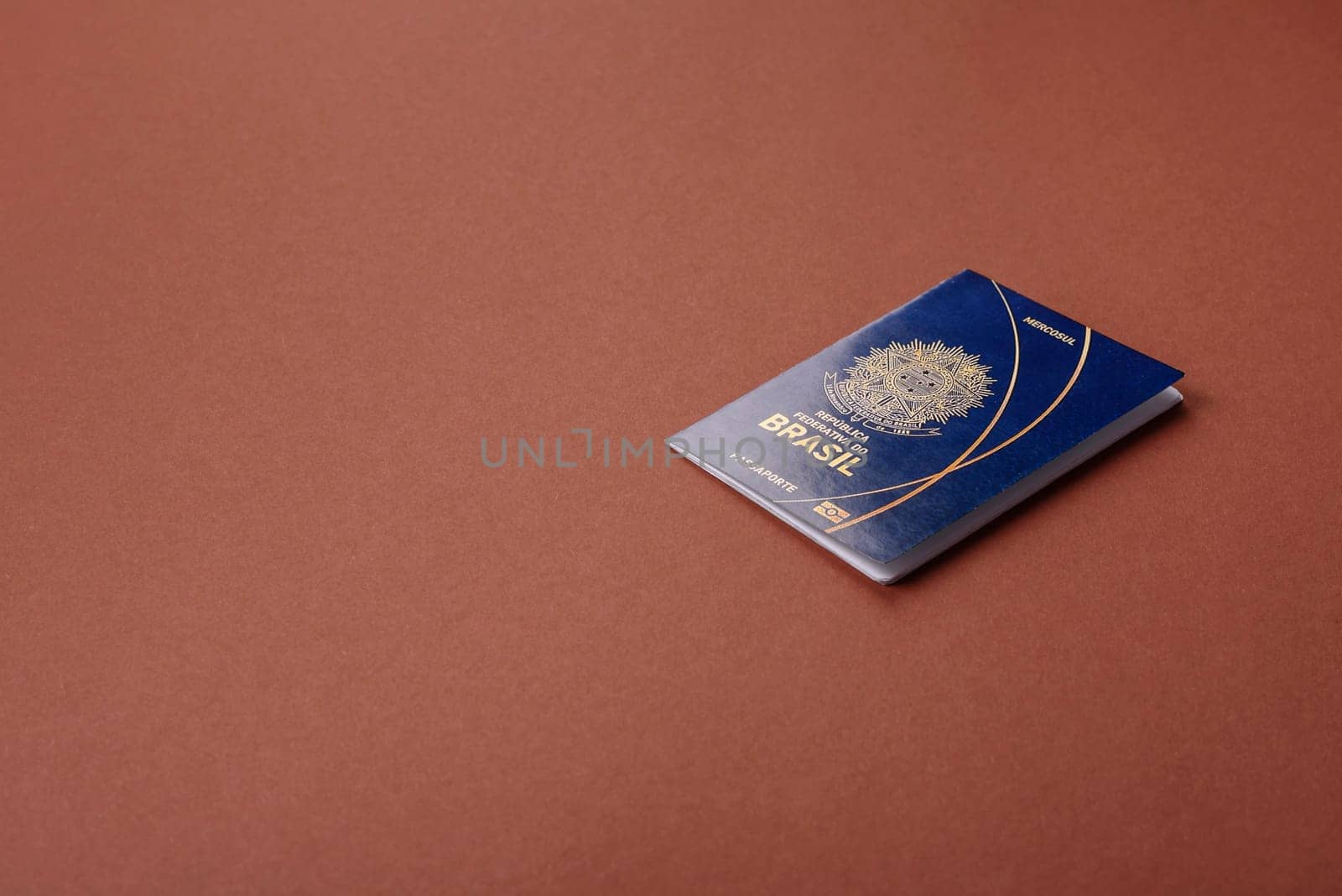 Brazilian passport for travelling, flying and doing business. Brazil document, id for crossing the border