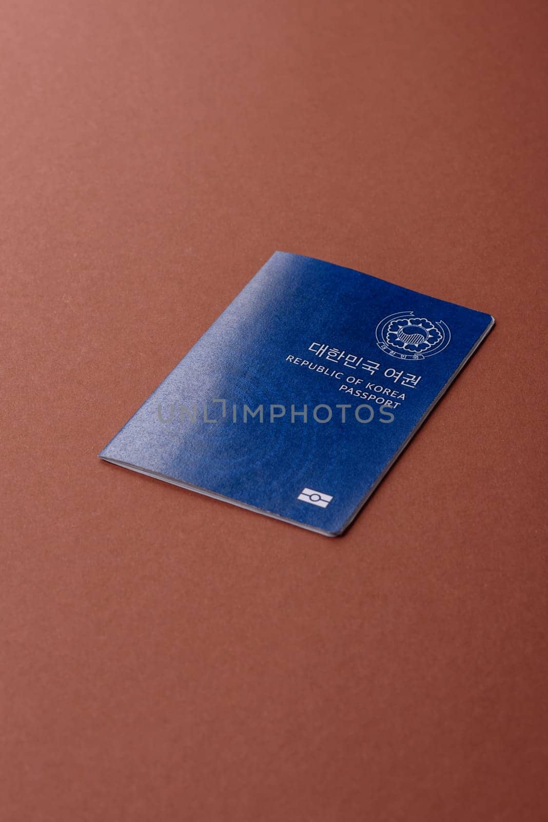 Korean passport for travelling, flying and doing business. South korea document, id for crossing the border