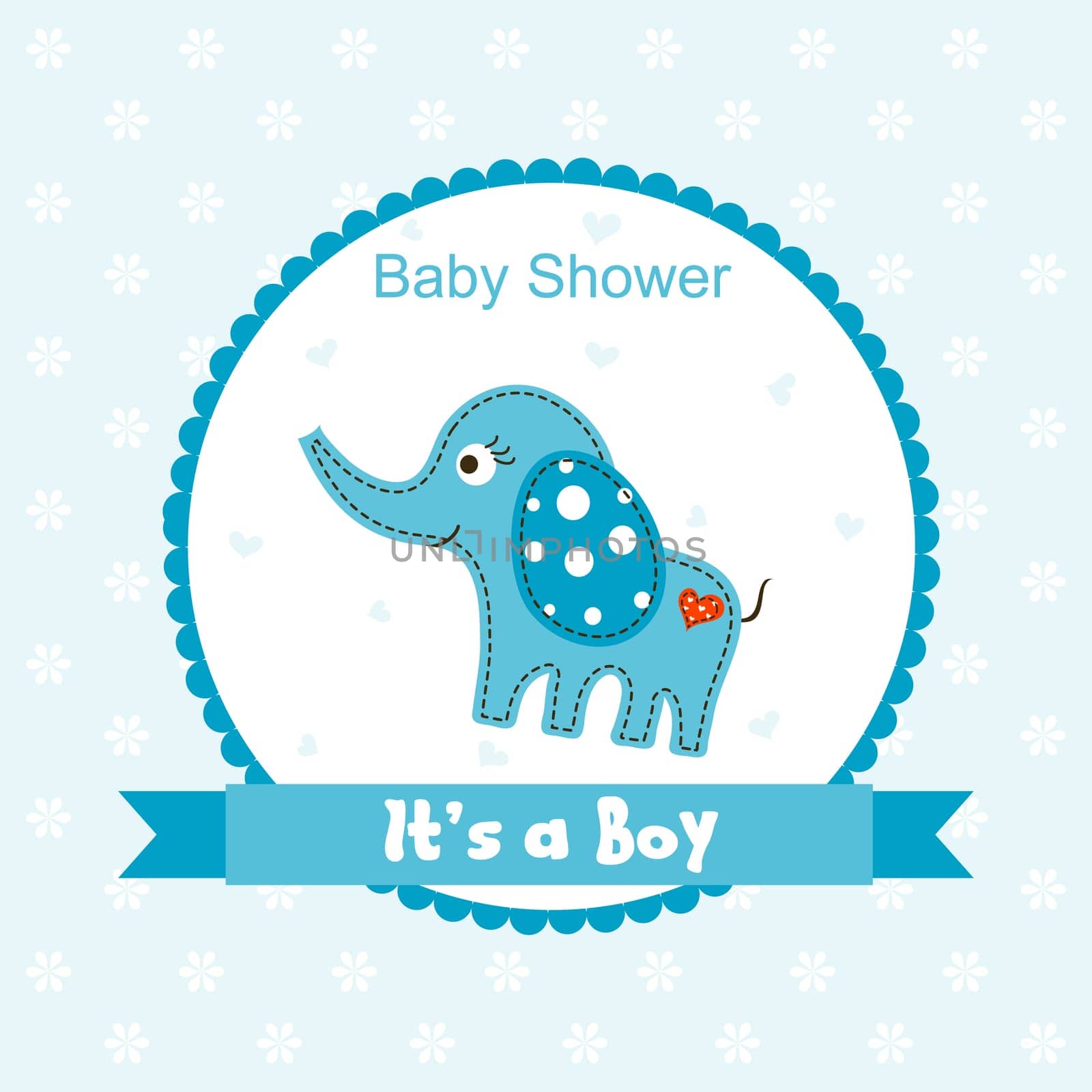 Template greeting card, vector illustration