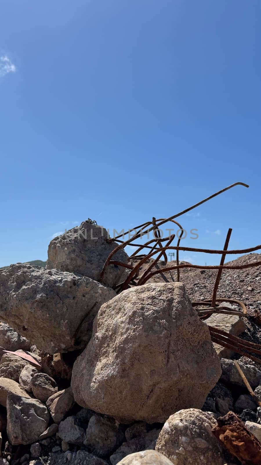 ruins and debris during renovation and repair.