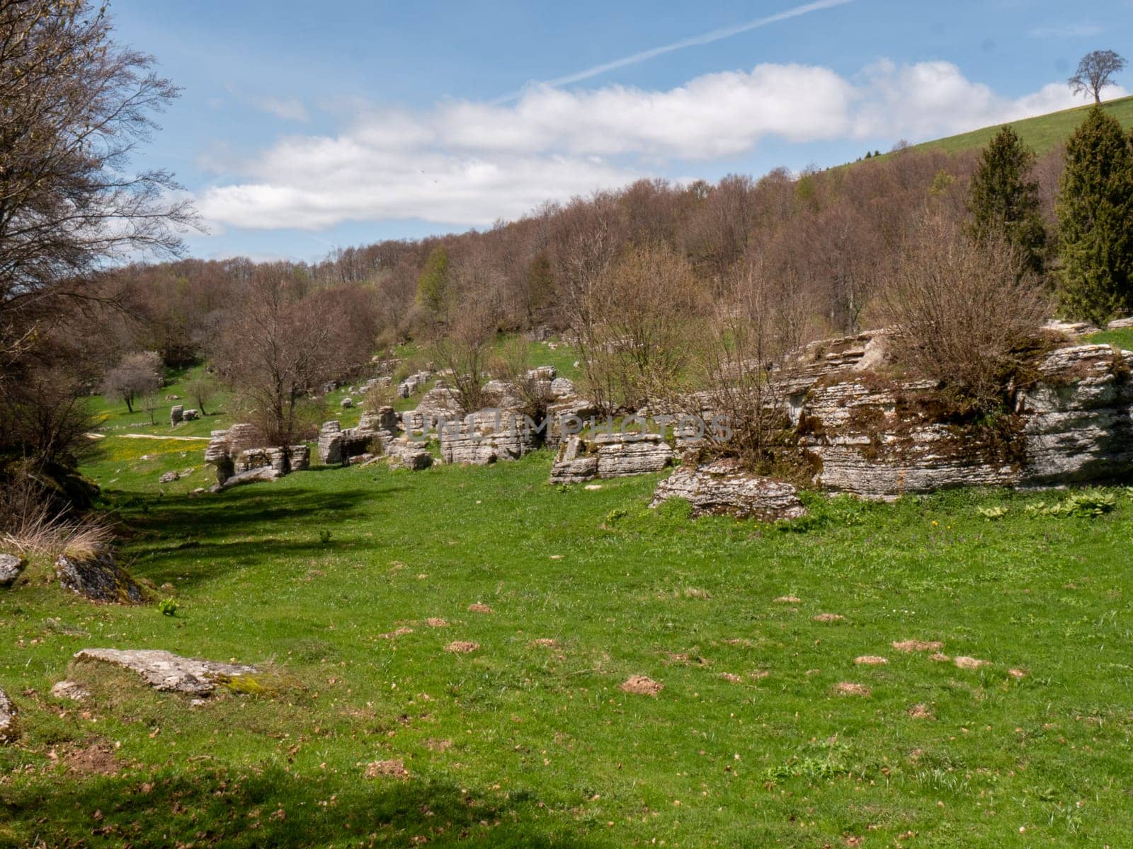 The sphinxes of Lessinia monoliths rocks shaped by nature over thousands of years.