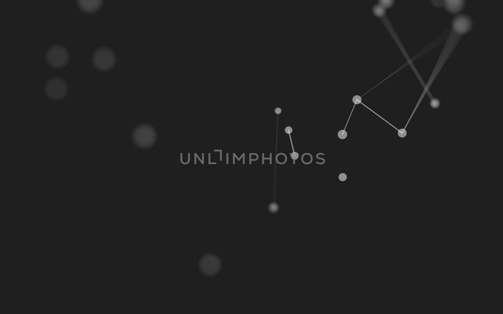 3d Abstract background. Molecules technology with polygonal shapes, connecting dots and lines. Connection structure. Big data visualization. 3d background. 