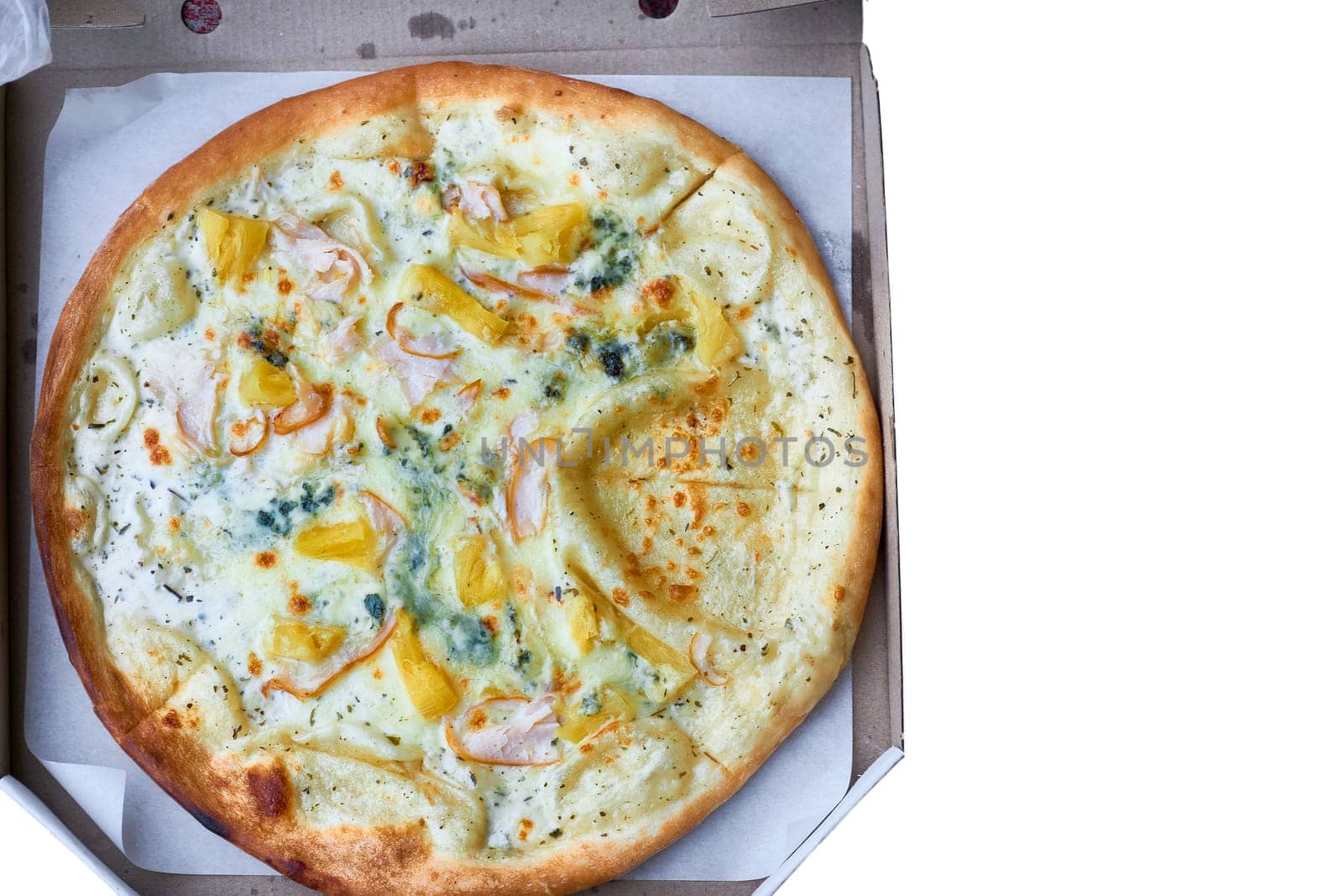 a dish of Italian origin consisting of a flat, round base of dough baked with a topping of tomato sauce and cheese
