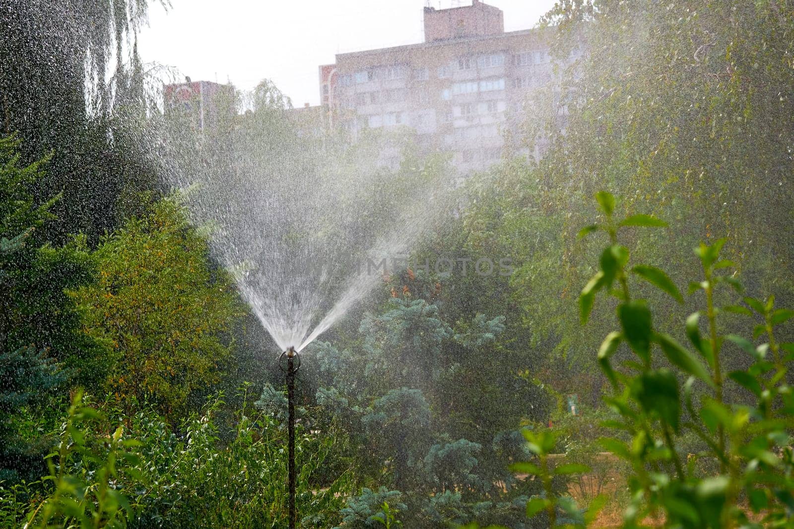 the supply of water to land or crops to help growth, typically by means of channels