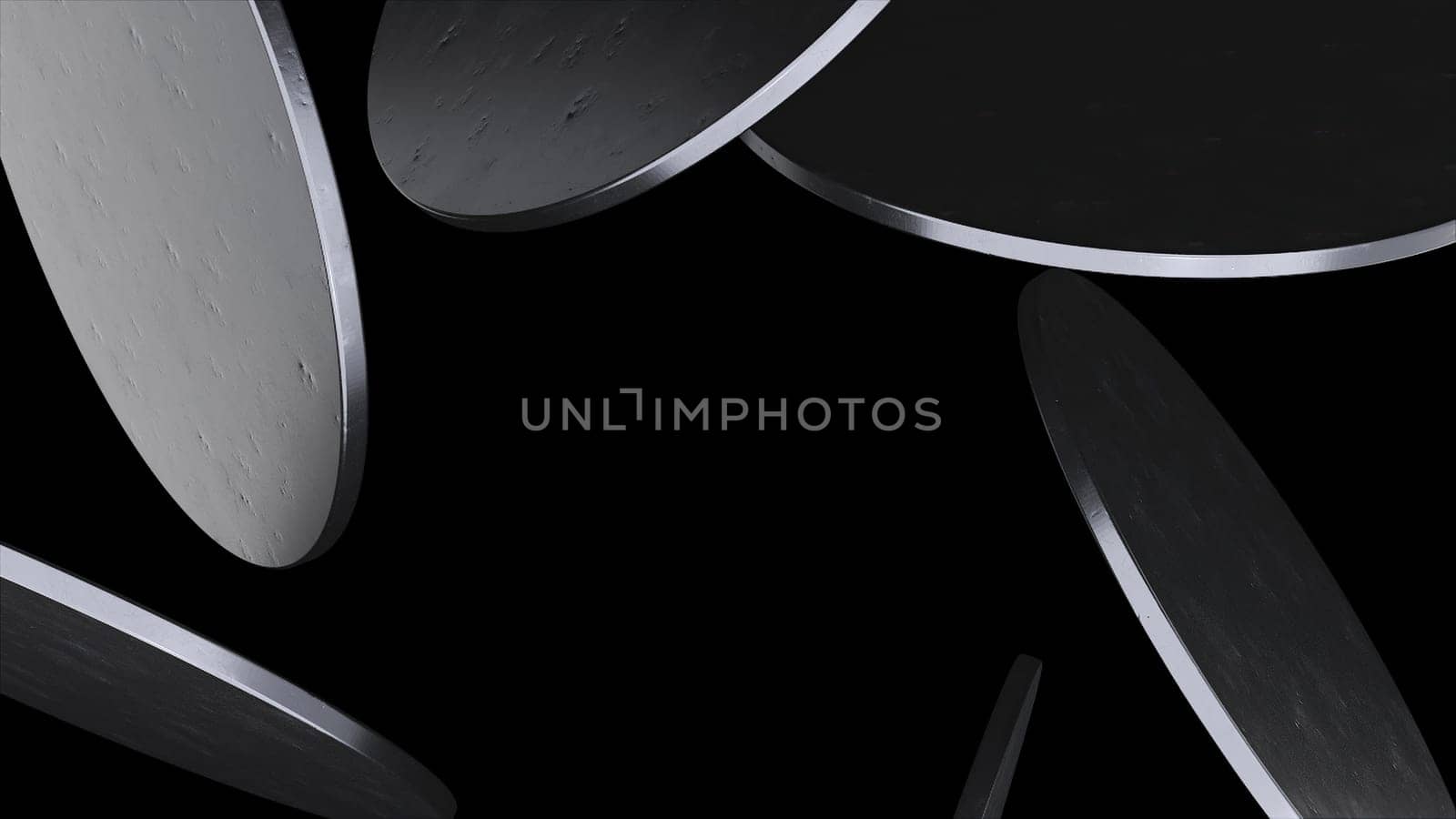 Black 3d elements. Computer generated 3d render