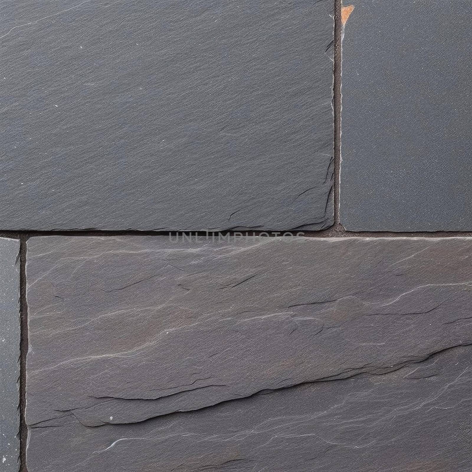 Close up of black stone pavement texture - background