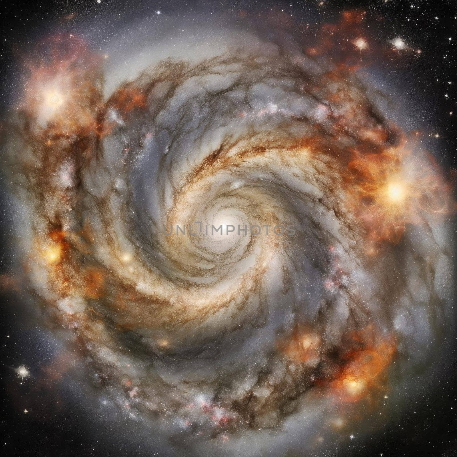 Stars of a planet and galaxy in a free space