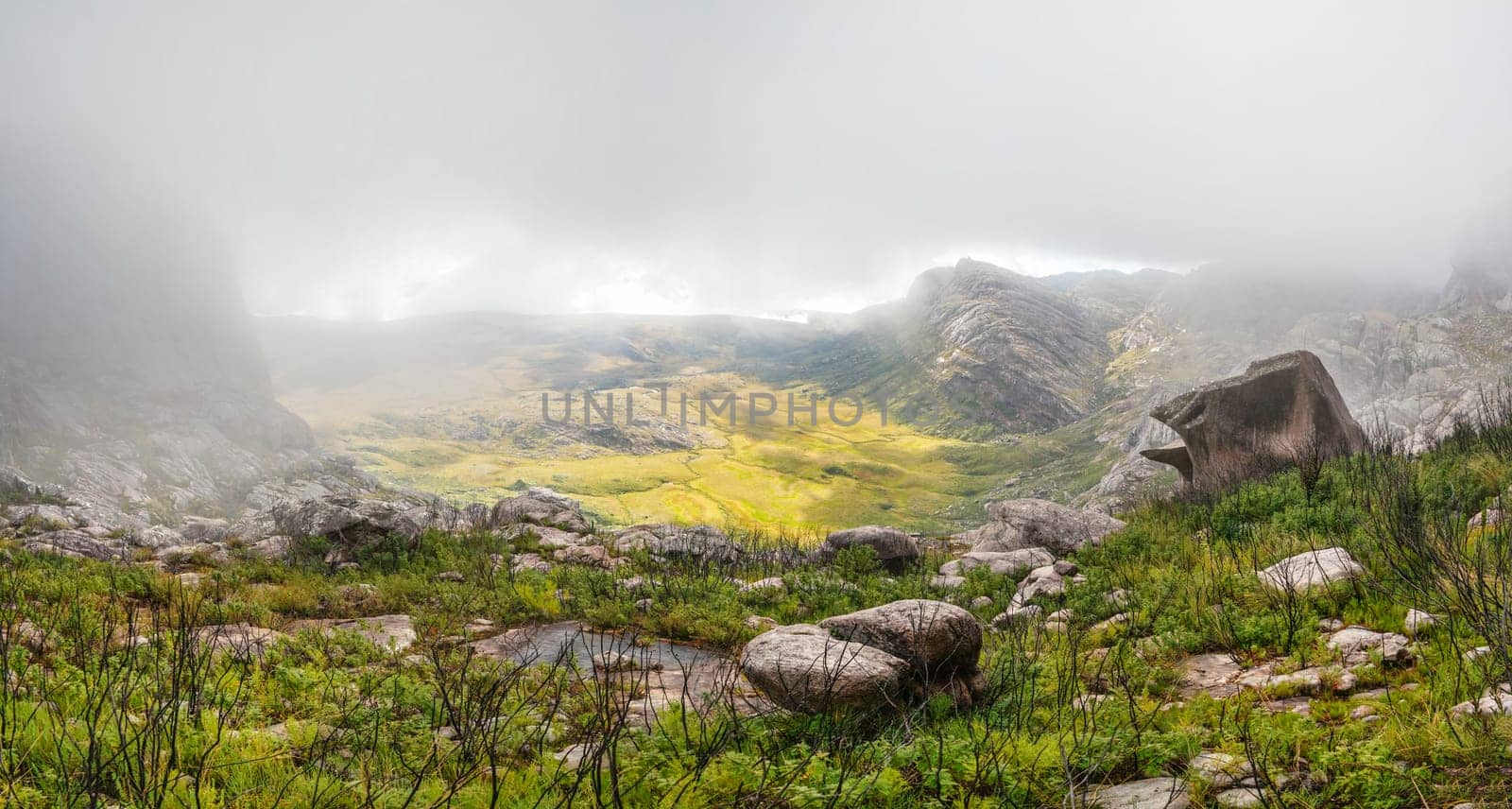View from Andringitra massif as seen during trek to Pic Boby / Imarivolanitra, Madagascar highest accessible peak